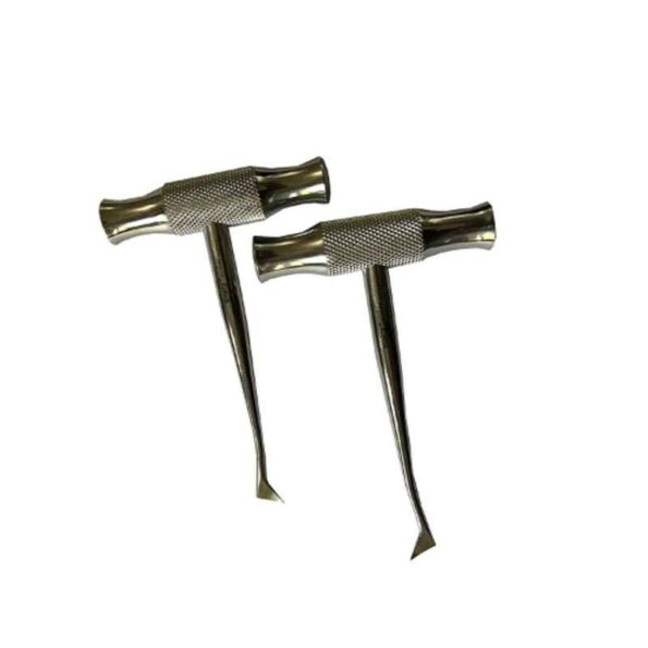Forgesy 2 Pcs Left & Right Cross Bar Dental Surgery Root Tooth Elevator