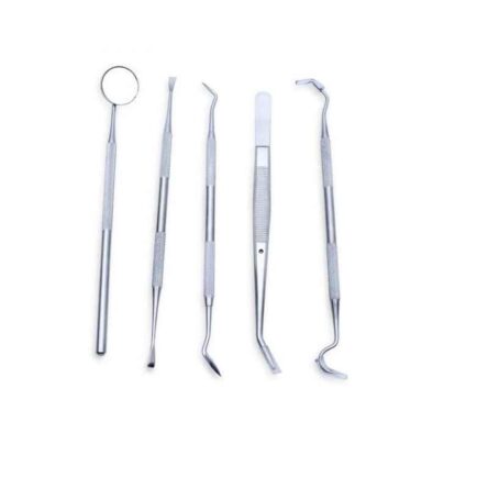 Forgesy 5 Pcs Stainless Steel Dental Pmt Kit