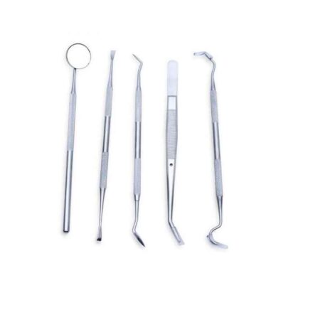 Forgesy 5 Pcs Stainless Steel Dental Pmt Kit
