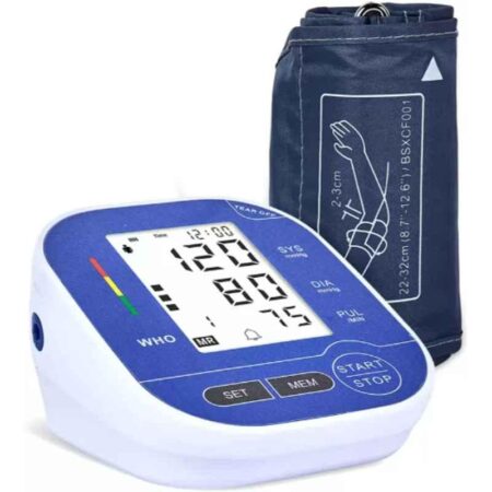 Divine Medicare Blue & White LCD Display Digital Blood Pressure Monitor