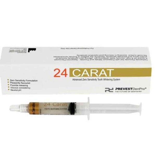 Prevest 24 Carat Pure White 16% 4x1.5ml Syringe & 4 Pcs Applicator Tips Kit