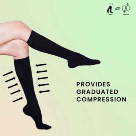 Sorgen Microfiber Black Everyday Compression Socks