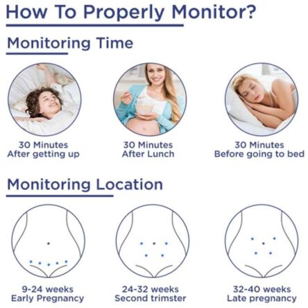 K-Life FD-101 White Heartbeat Rate Detection Monitor with In-Built Speaker Fetal Doppler