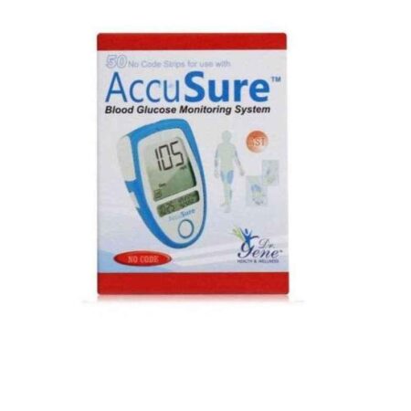 Accusure 50 Glucometer Sugar Test Strips