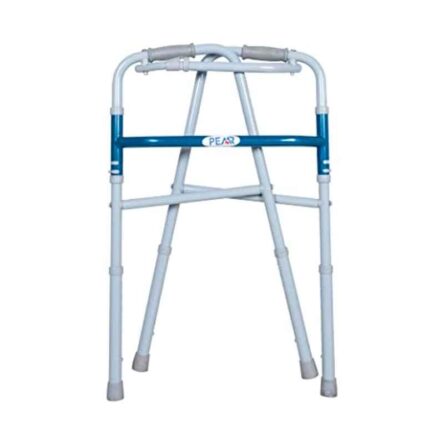 Peaar 100kg Aluminum Frame Silver Reciprocal Foldable Walker for Adult