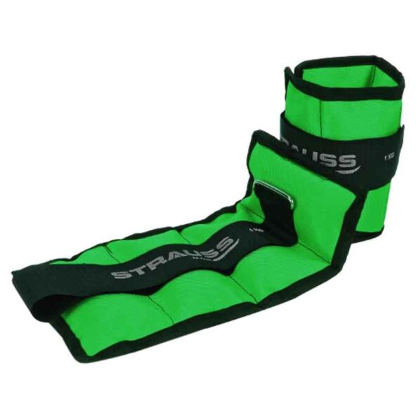 Strauss 30.5x16x2.5cm Neoprene Green Adjustable Ankle Weight