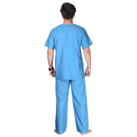 Saraf Cotton Blue Unisex Scrub Suit