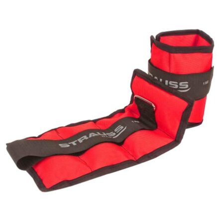 Strauss 30.5x16x2.5cm Neoprene Red Adjustable Ankle Weight