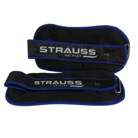 Strauss 30.5×15.3×4.3cm Neoprene Blue Adjustable Round Shape Ankle Weight