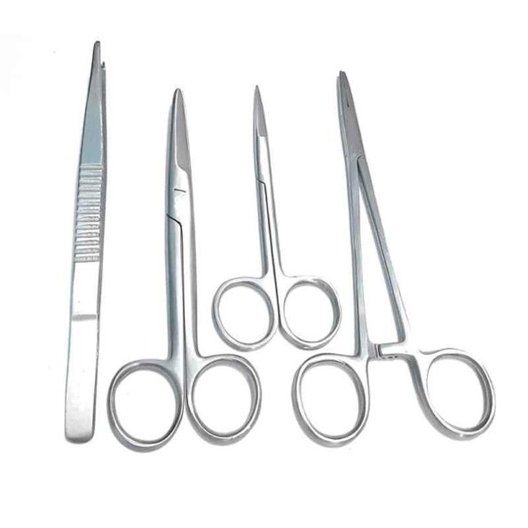 Forgesy 4 Pcs Stainless Steel Suturing Instrument Set