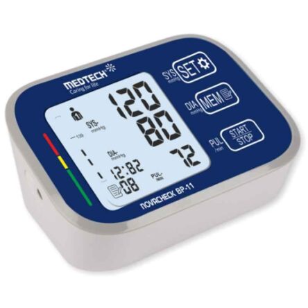 Medtech BP11 Portable Automatic Digital Blood Pressure Monitor Machine with Backlight