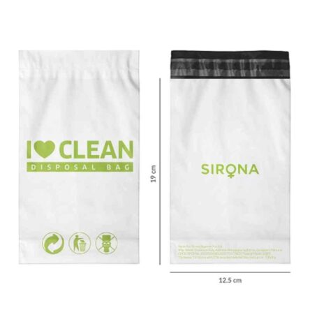 Sirona 15 Pcs Plastic Sanitary & Diaper Disposable Bag Set (Pack of 10)