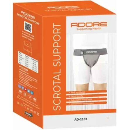 Adore Nylon Grey Support Penile Compartment & Adjustable Waist Band