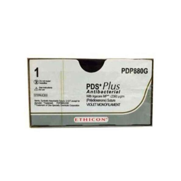 Ethicon PDP880G 12 Pcs 1 Violet PDS Plus Antibacterial Polydioxanone Suture Box