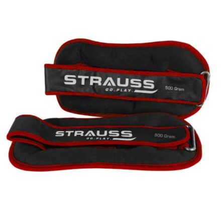 Strauss 26x12x3cm Neoprene Red Adjustable Round Shape Ankle Weight