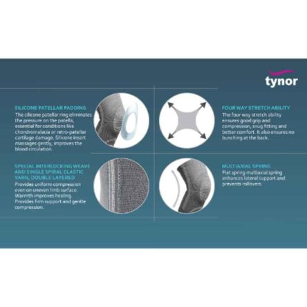 Tynor Comfortable Knee Cap with Patellar Ring