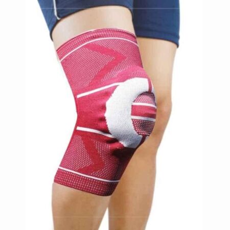 Dyna 3D Small Maroon Knitted Knee Brace (Left)