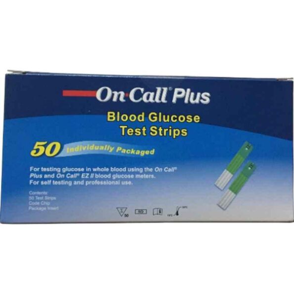 On Call Plus G133-117 50 Pcs Glucometer Strips Box