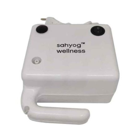 Sahyog Wellness White Mini Piston Compressor Nebulizer with Flow Adjuster