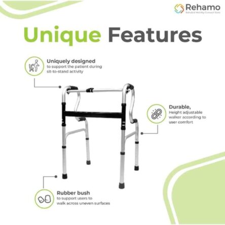 Rehamo 120kg Aluminium Folding Walker Stand