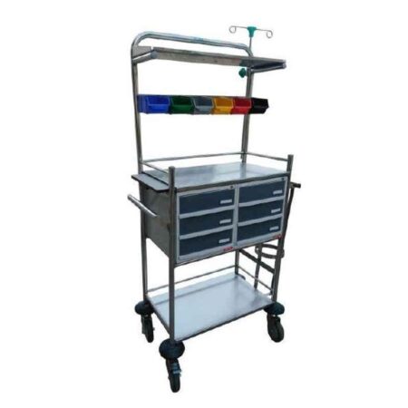 Acme 940x490x1535mm Stainless Steel Crash Cart