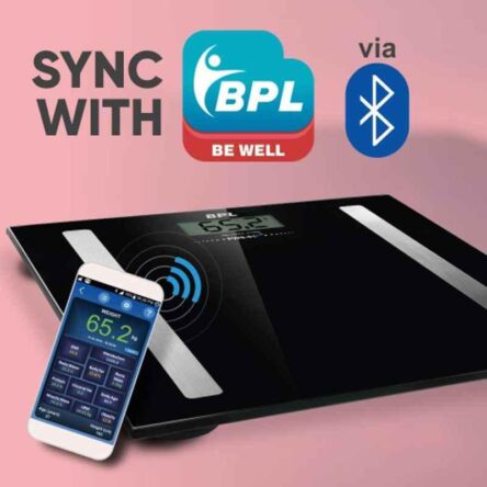 BPL PWS-01 BT 180kg Glass Bluetooth Enabled Personal Weighing Scale