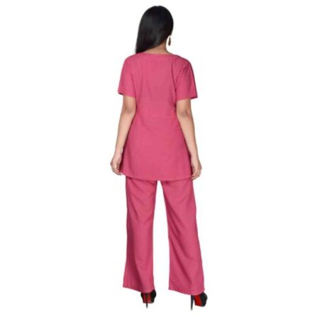 Saraf Poly Cotton Pink Nurse Uniform