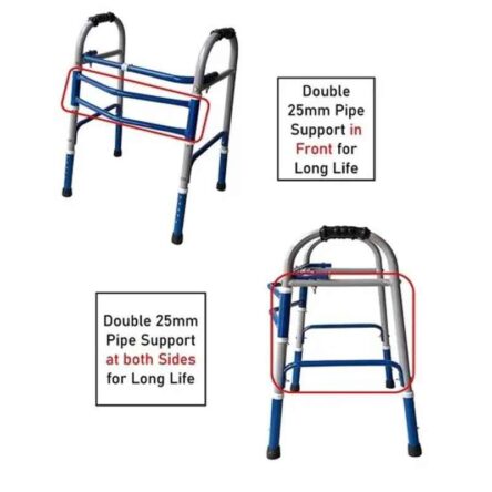 Welltrust 79-87cm Light Weight Aluminum Foldable Walker Walking Stick