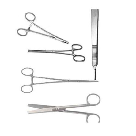 Forgesy 5 Pcs Stainless Steel Surgical Instruments Set