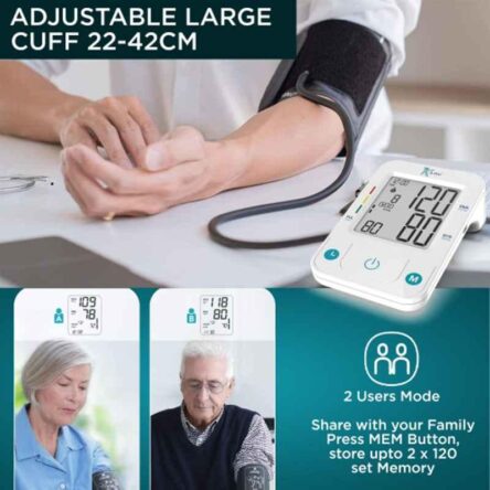 K-Life BPM-107 White Fully Automatic Digital Blood Pressure Monitor