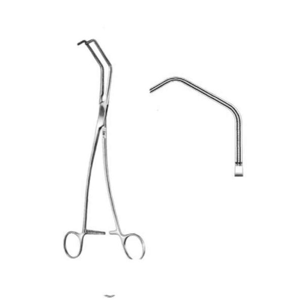 Alis 25cm/ 10 inch Satinsky Tangenital Occlusion Vascular Clamp