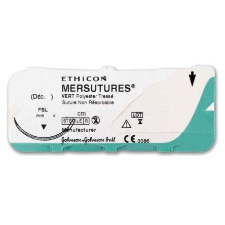 Ethicon NW4245 Mersutures 2-0 Chromic 1/2 Circle Round Body Suture