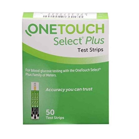 OneTouch 50 Pcs Select Plus Diabetes Test Strips Box (Pack of 2)