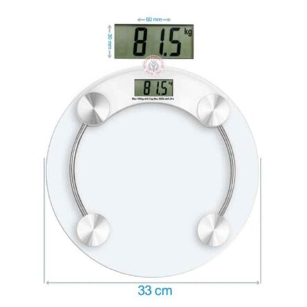 MCP 180kg 6-8mm Round Digital Glass Weighing Machine