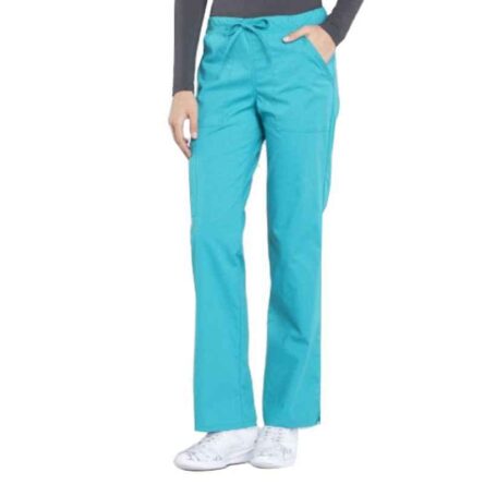 Superb Uniforms Polyester & Viscose Turquoise Green Scrub Pant