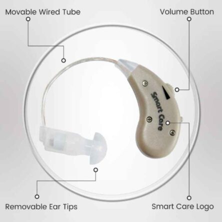 Smart Care HA06 Beige Amplifier BTE Rechargeable Hearing Aid Machine