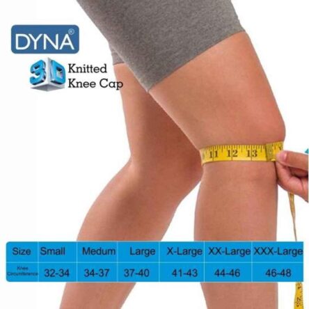 Dyna 3D Large Orange Knitted Knee Brace (Left)