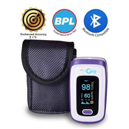 BPL iOxy White Finger Tip Pulse Oximeter with Bluetooth