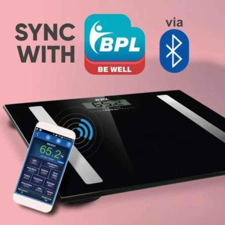 BPL PWS-01 180kg Black Bluetooth Enabled Weighing Machine