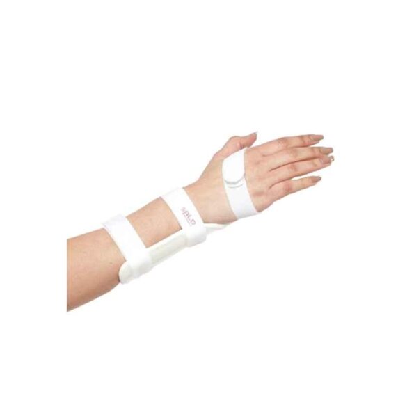 Salo Orthotics Polypropylene White Half Cock-Up Wrist Splint