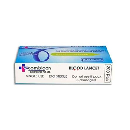 Recombigen 200 Pcs Stainless Steel Blood Glucometer Lancet Box