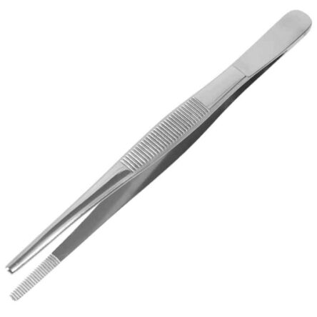 Forgesy 6 inch Stainless Steel Tweezers Thumb Dressing Forcep