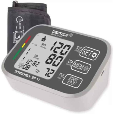 Medtech White Digital Blood Pressure Monitor