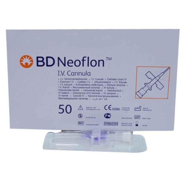 BD Neoflon PTFE 25GA IV Cannula (Pack of 50)