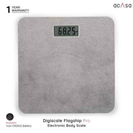 Acasa Digiscale Flagship Pro 5-180kg Grey Digital Weighing Machine