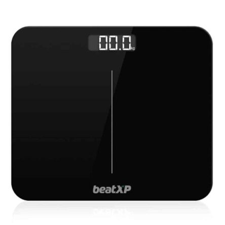 BeatXP Gravity Elite 180kg Tempered Glass Black Digital Weighing Scale