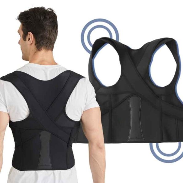 HealthSense PC-860 Posture Corrector with Back Support Belt for Men