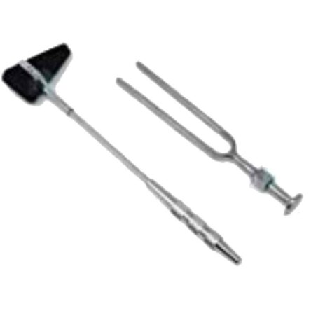 Forgesy Stainless Steel Knee Hammer & 256 Hz Tuning Fork Set