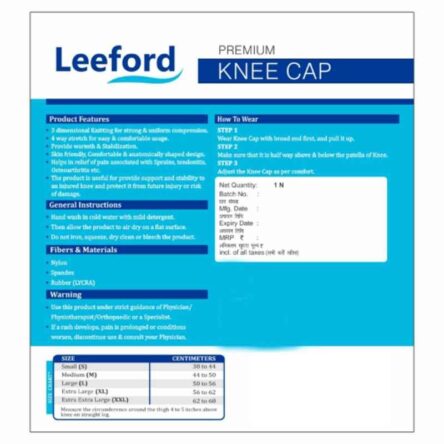 Leeford Nylon Orange Knee Cap Support