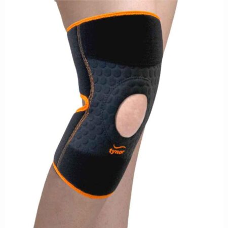 Tynor Neoprene Black & Orange Knee Support Wrap